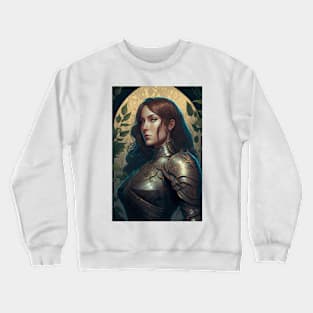 Female Knight - Art Nouveau Style Crewneck Sweatshirt